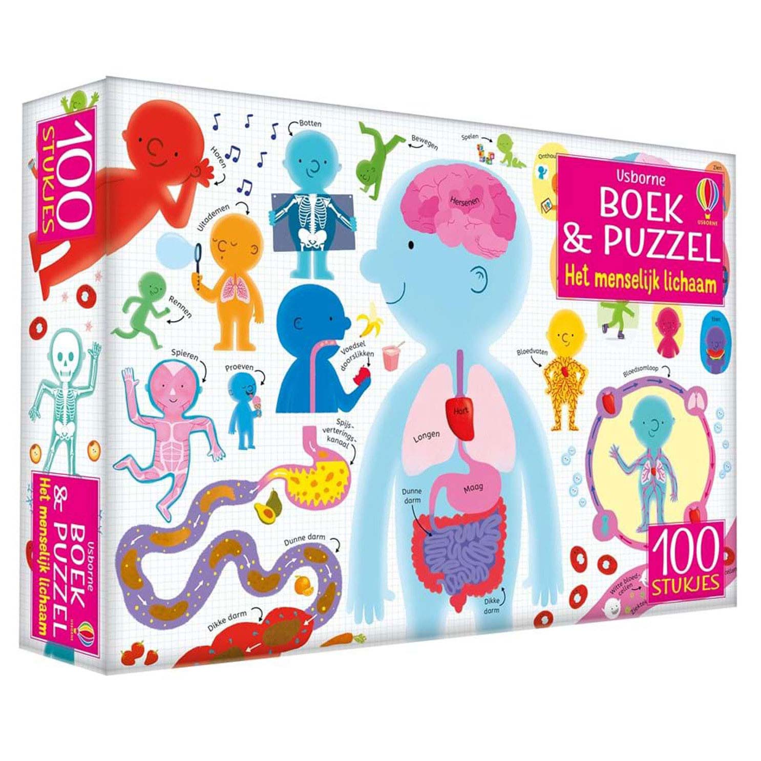 Wpg uitgevers het menselijk lichaam boek en puzzel