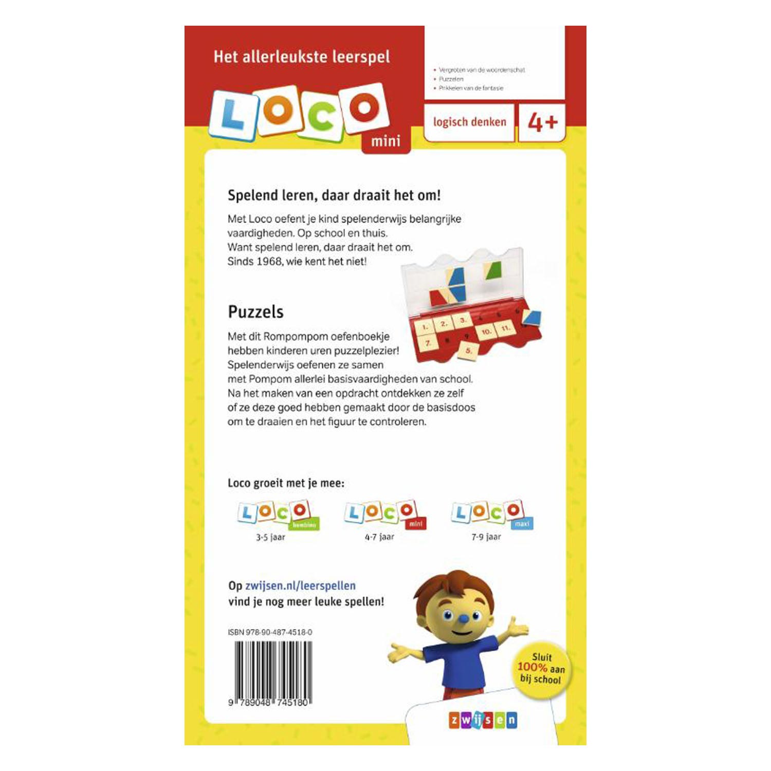 Wpg uitgevers mini loco rompompom puzzels (4-6 jaar)