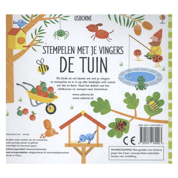Wpg uitgevers stempelen met je vingers - de tuin