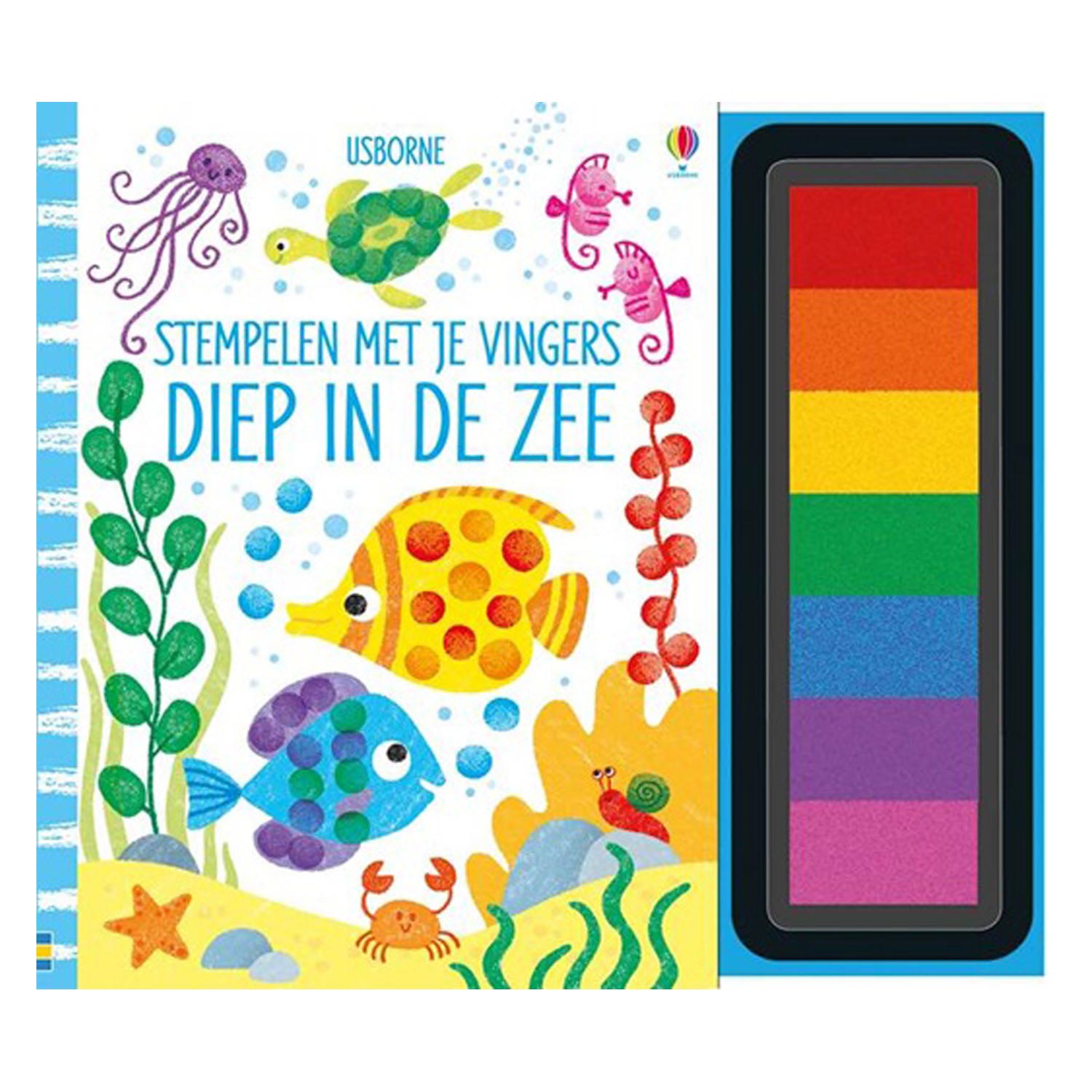 Wpg uitgevers stempelen met je vingers - diep in de zee