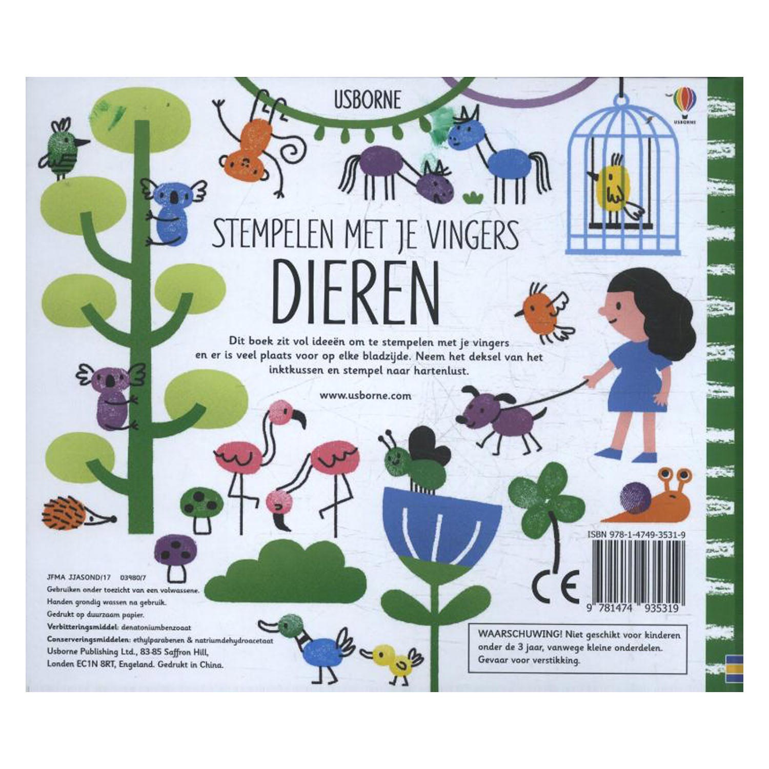 Wpg uitgevers stempelen met je vingers - dieren