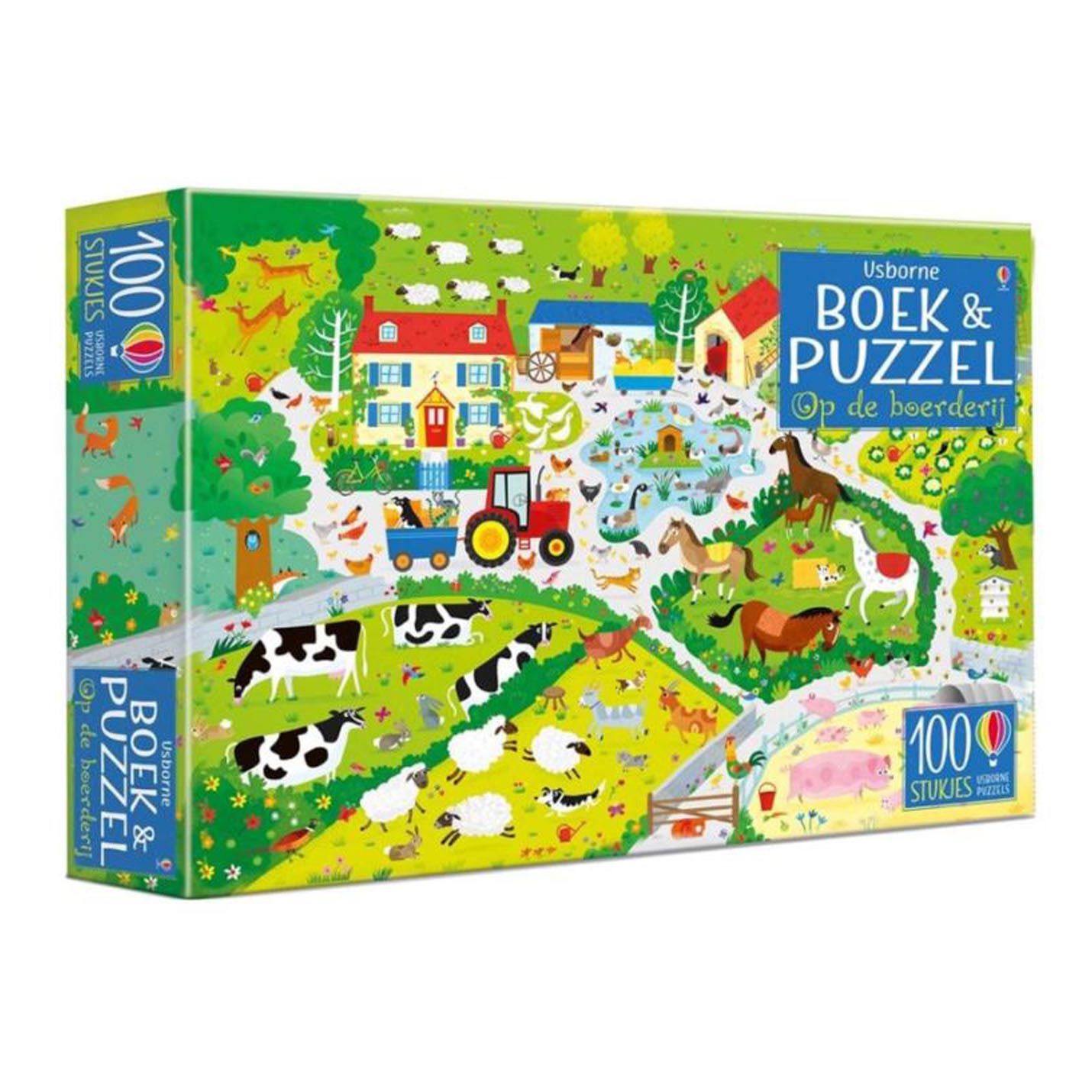 Wpg uitgevers boek en puzzel op de boerderij