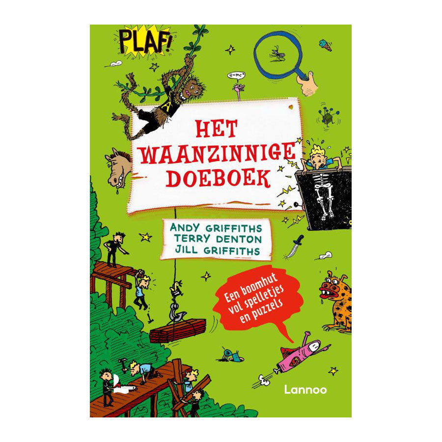 Centraal boekhuis de waanzinnige boomhut. doeboek. 7+