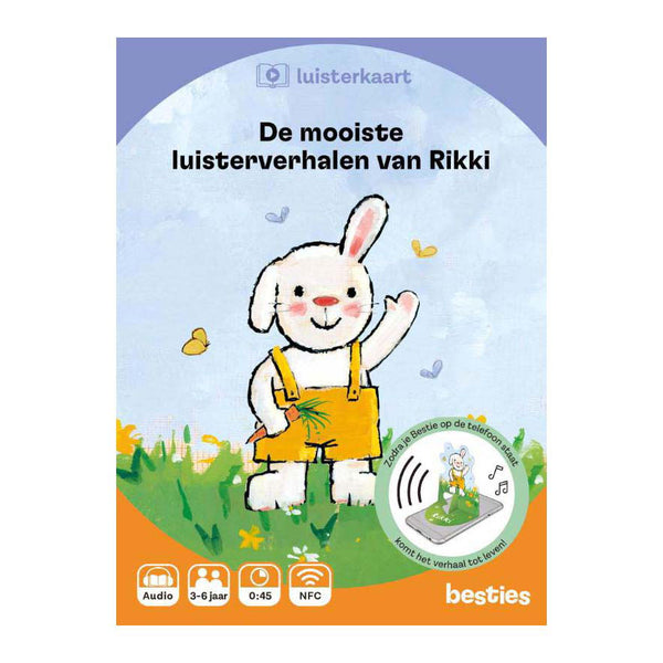 Centraal boekhuis de mooiste luisterverhalen van rikki luisterkaart