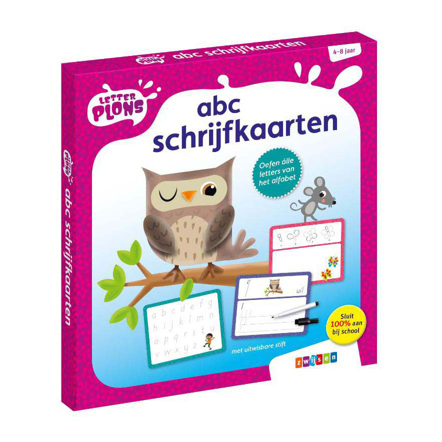 Zwijsen letterplons abc schrijfkaarten