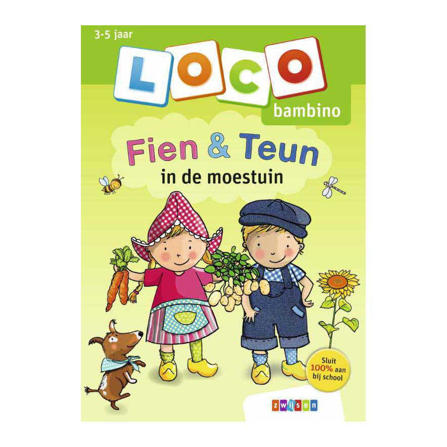 Loco oefenboekje bambino fien teun in de moestuin