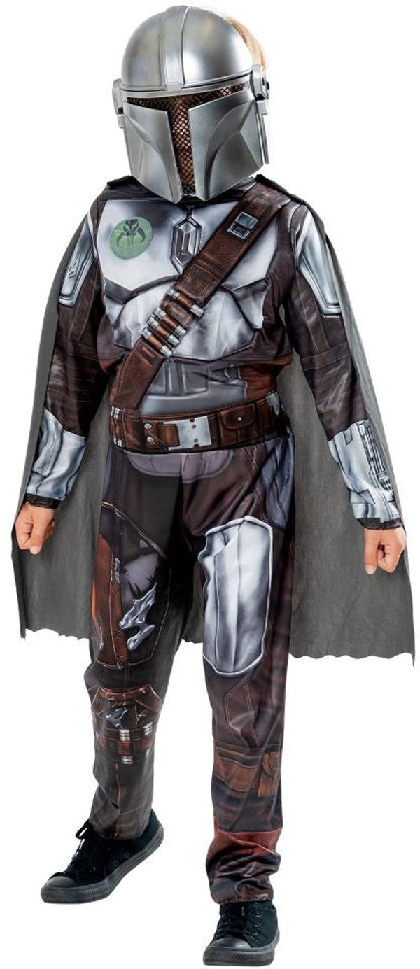 Rubies france - star wars klassiek kostuum - the mandalorian voor kinderen - 122 126 (5-6 jaar) s