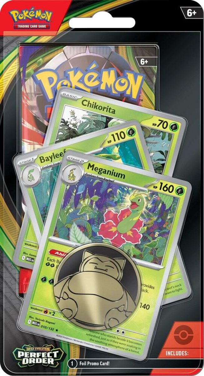 Pokémon tcg: perfect order - premium checklane blister – meganium