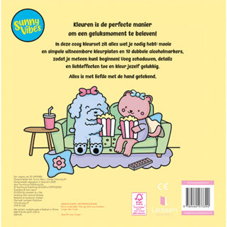 Lantaarn publishers kleurboek sunny vibes - candy kleurset