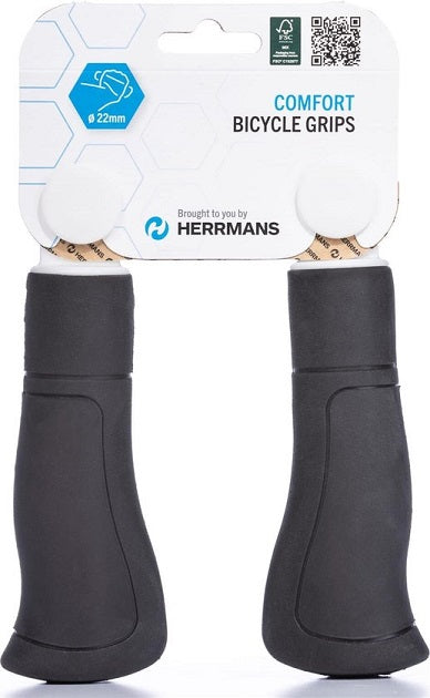 Herrmans Ergo 84B zwart 120mm - fietshandvat