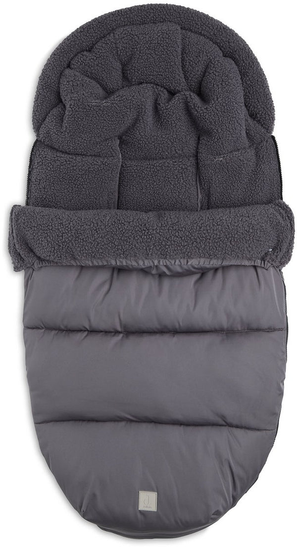 Jollein voetenzak buggy kinderwagen - puffed grey - waterafstotend