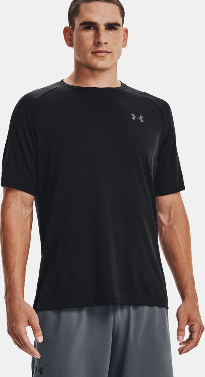 Under armour ua tech 2.0 ss tee-blk heren sportshirt - zwart - graphite l