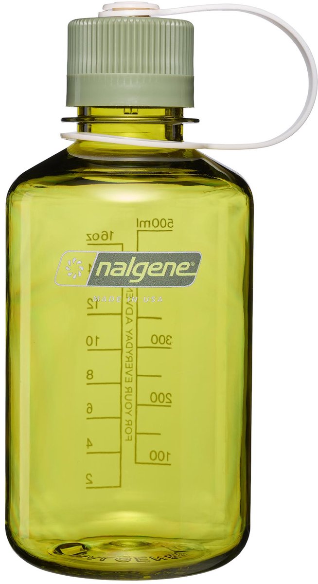 Nalgene - narrow-mouth bottle - drinkfles - waterfles - 500ml - endive w oil green sustain nieuw!