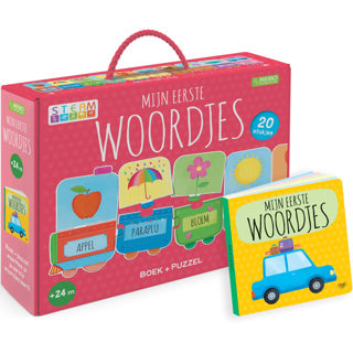 Rebo uitgevers mijn eerste woordjes puzzeltrein + boek