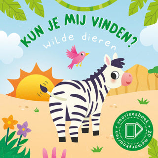 Lantaarn publishers kun je mij vinden? wilde dieren voorleesboek en 20 memokaarten