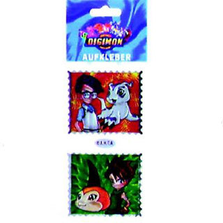 Stickers digimon metaal assorti