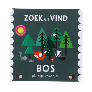 Boek pluizige vriendjes zoek en vind bos | 2 stuks
