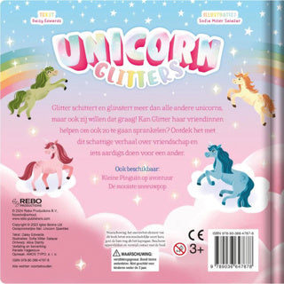 Boek eenhoorn glitters