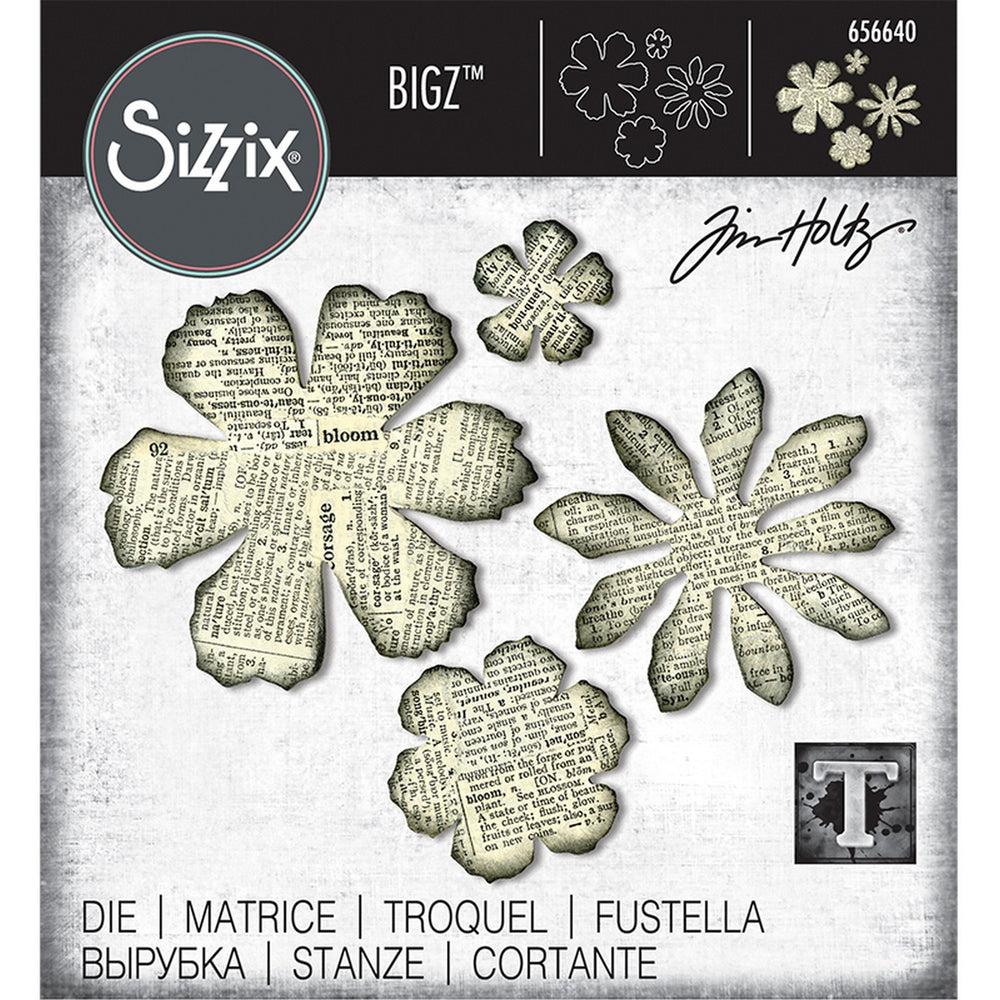 Sizzix • tim holtz bigz die tattered florals