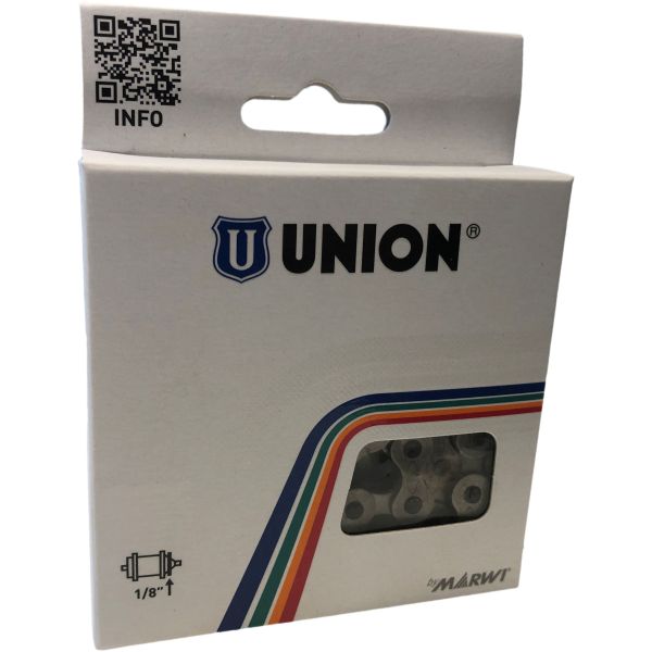 Union Anti Roes Fietsketting 1 2x1 8 - 112 schakels - Titanium Grijs