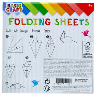 Creatieve hobbygroep vouwblaadjes 15x15 cm 120 stuks
