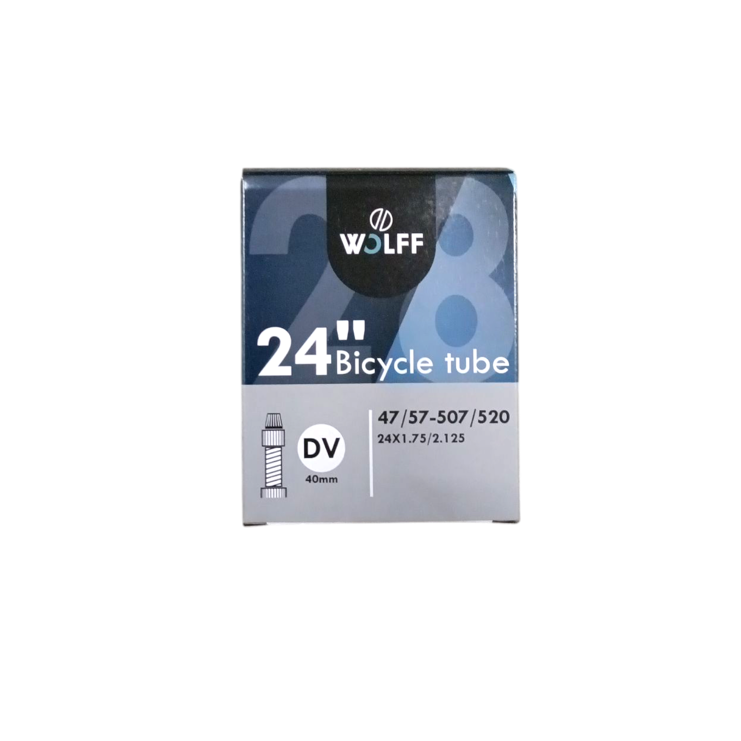 Chambre à air Hakuba 24x1.75 2.125 ETRTO 47 57-507 520, Valve : Dunlop Blitz Holland valve 35mm