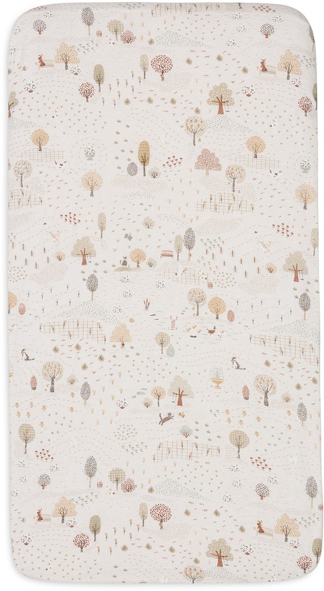 Jollein hoeslaken wieg - 40 50x80 90cm - jersey - tiny park