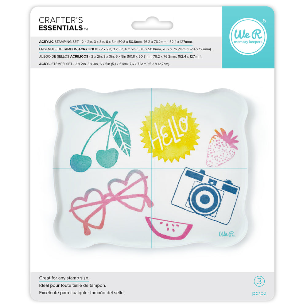 We r makers • acryl stamp block set