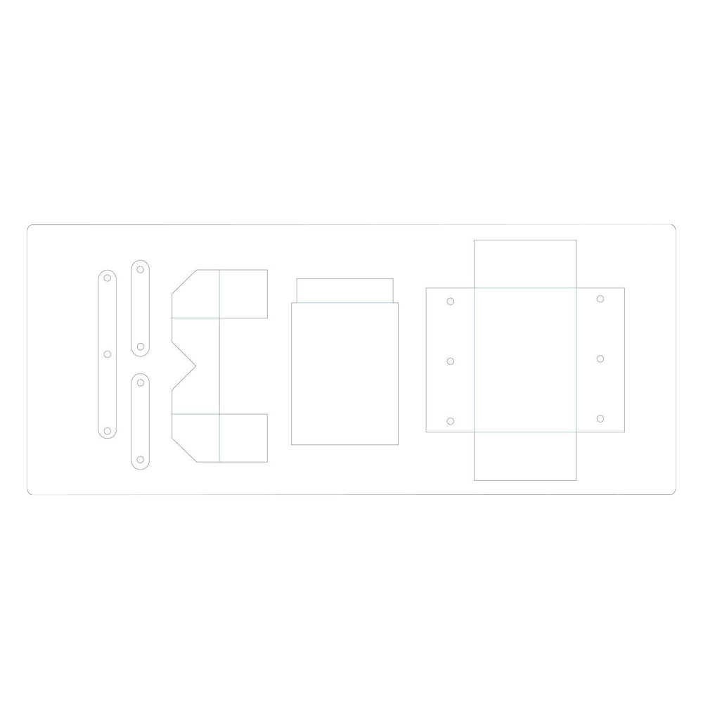 Sizzix • scoreboards xl die cantilever sewing box
