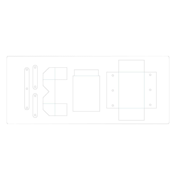 Sizzix • scoreboards xl die cantilever sewing box