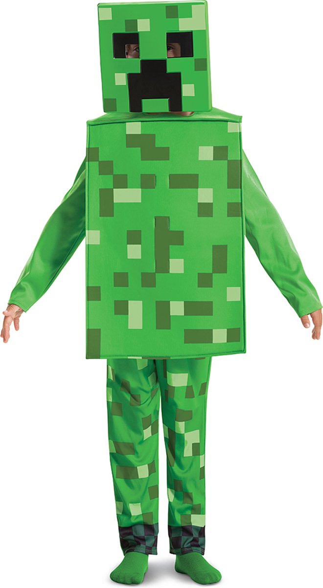 Disguise minecraft (mojang), creeper fancy aankleden, maat s (4-6 jaar), jongens