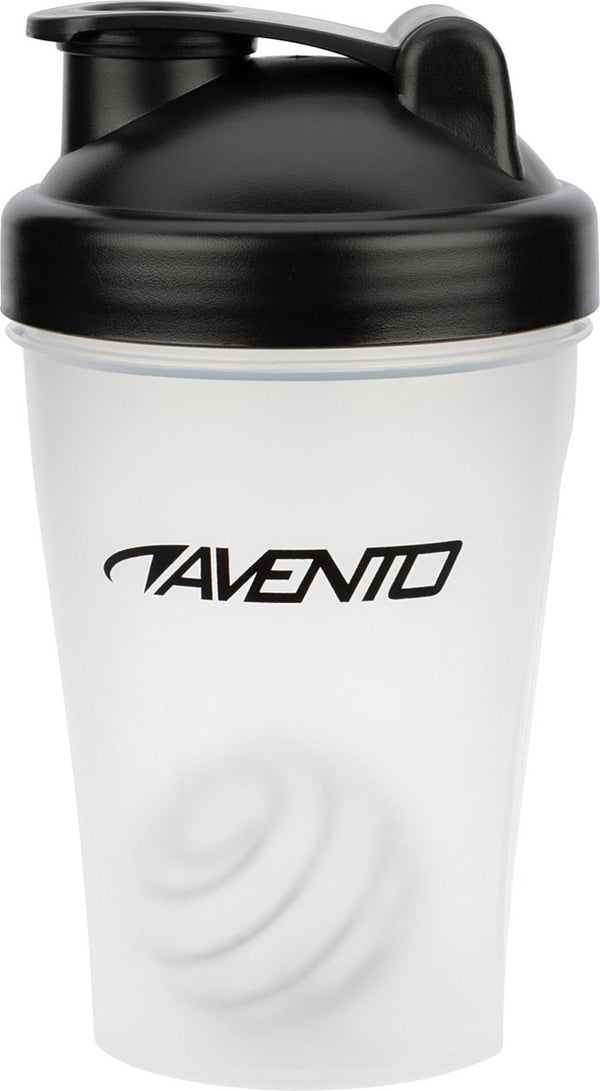 Avento shakebeker - transparant zwart - 0,40 l