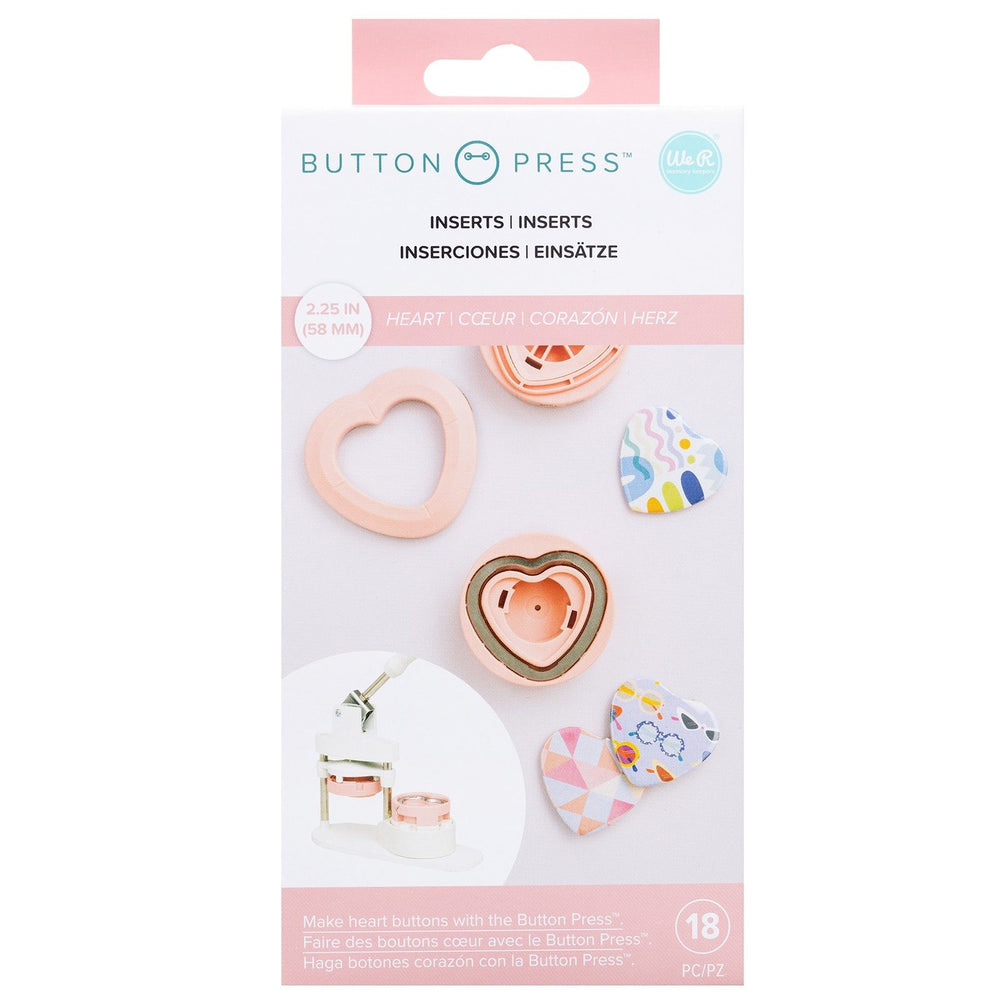 We r makers • button press inzetstuk hart ø58mm