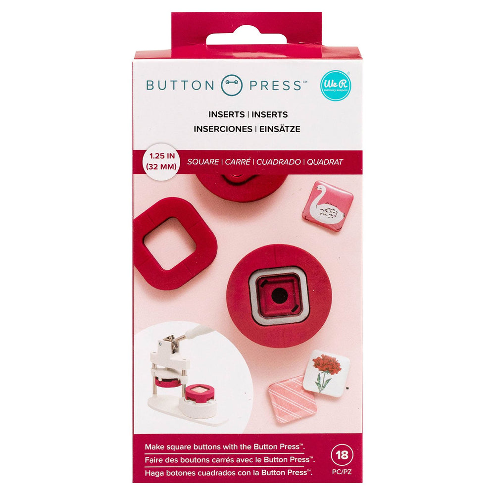 We r makers • button press inzetstuk vierkant ø32mm