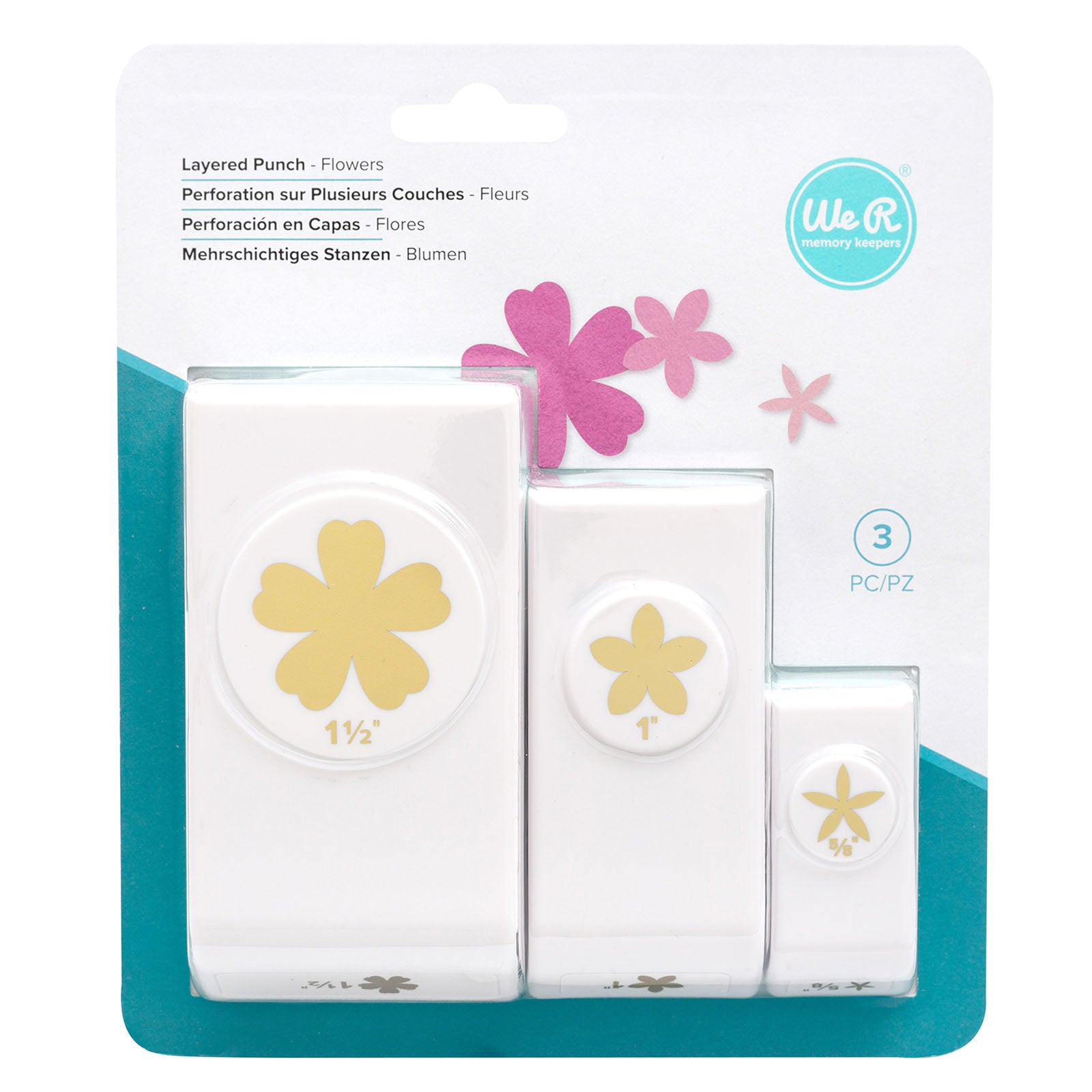 We r makers • punch set flowers