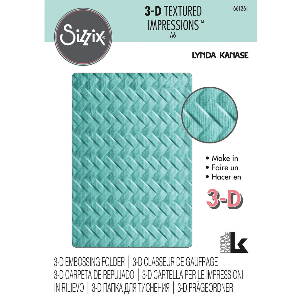 Sizzix • 3d textured impressions embossing folder woven