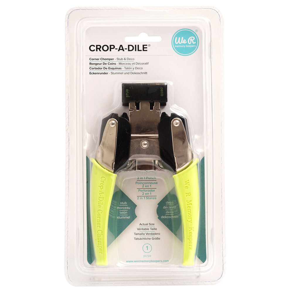 We r makers • crop-a-dile corner chomper stub deco