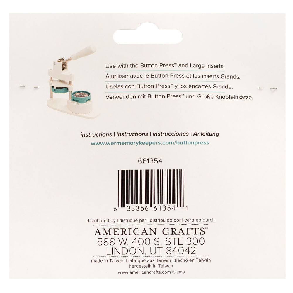 We r makers • button press rozetten set wit
