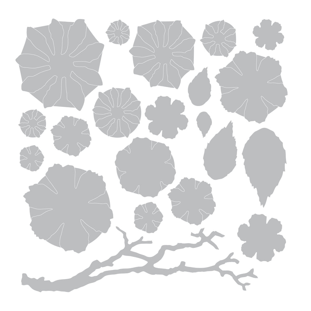 Sizzix • tim holtz thinlits die set small tattered floral 21pcs