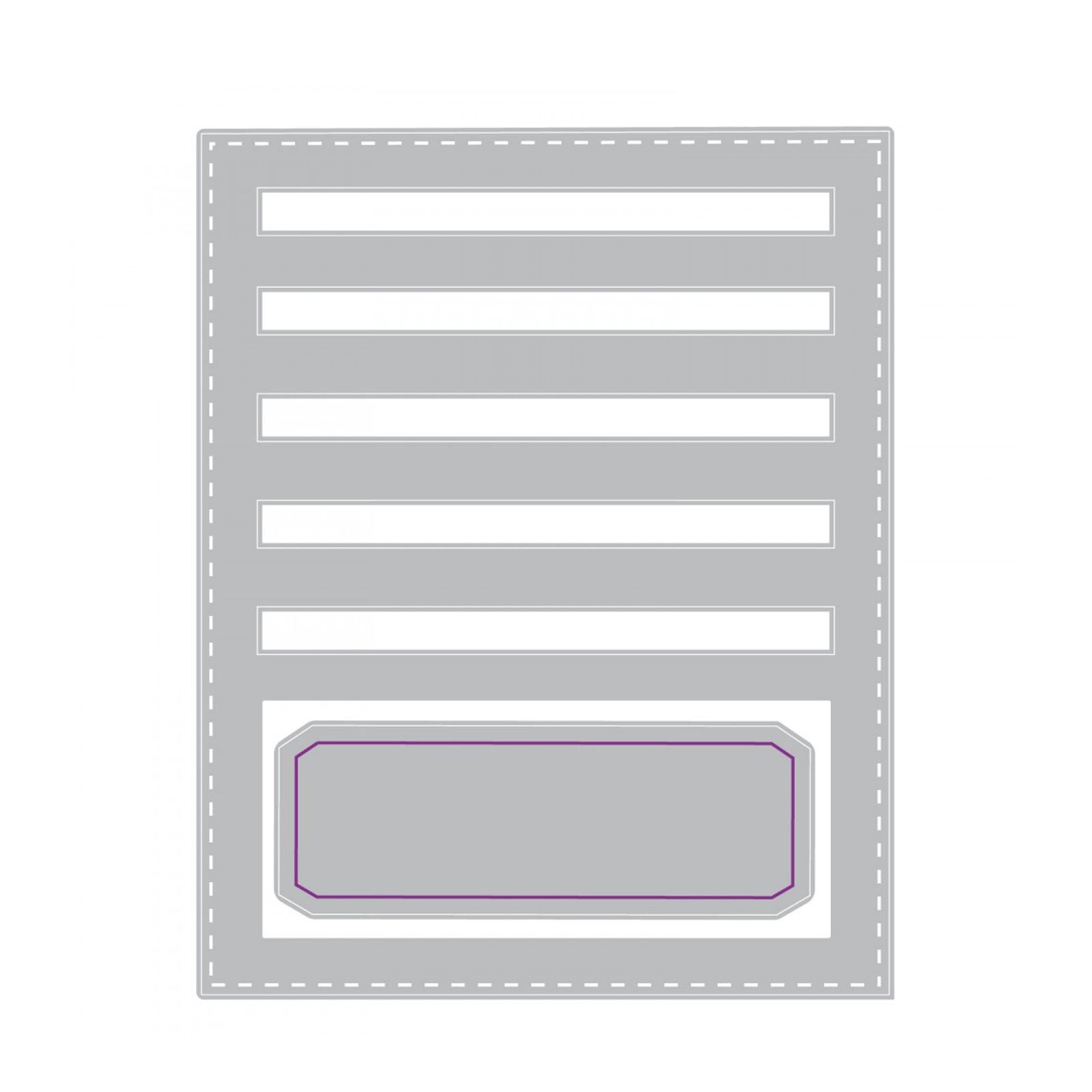 Sizzix • tim holtz thinlits die set stitched slots 2pcs