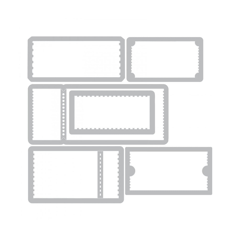 Sizzix • tim holtz thinlits die set alterations ticket booth 6pcs