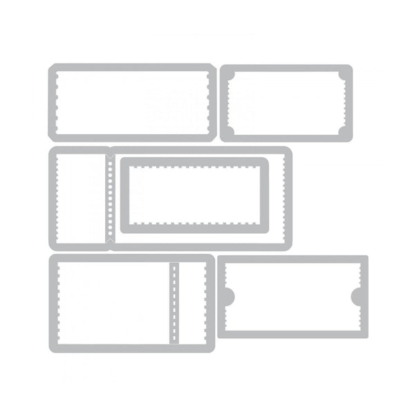 Sizzix • tim holtz thinlits die set alterations ticket booth 6pcs