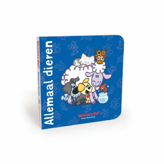 Boek woezel pip allemaal dieren karton | 2 stuks