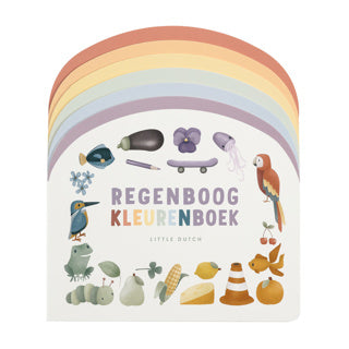 Boek klein nederlands regenboog kleurenboek karton