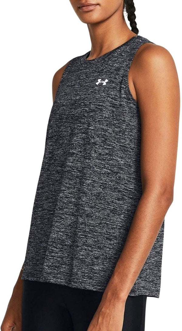Under armour tech tank twist dames sporttop - zwart m
