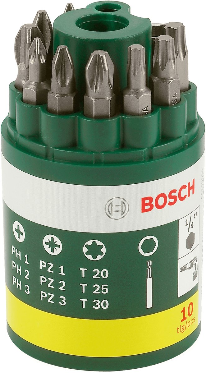 Bosch schroefbitset - 10-delig