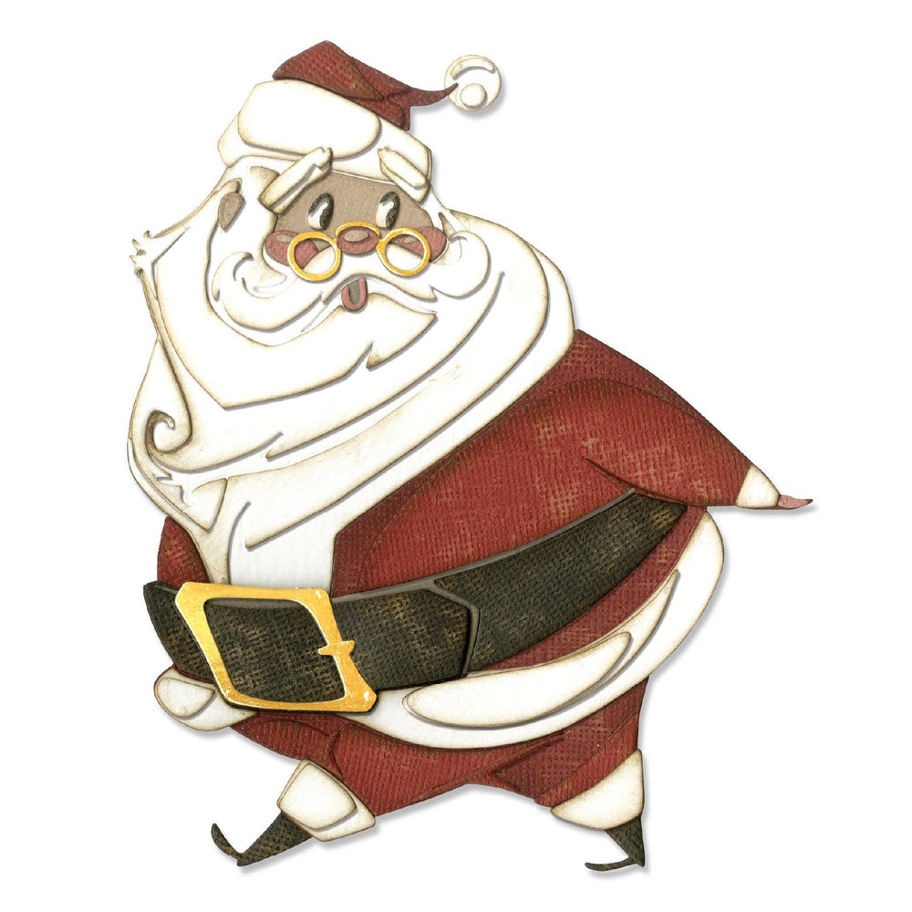 Sizzix • thinlits snijmal vrolijke kerstman