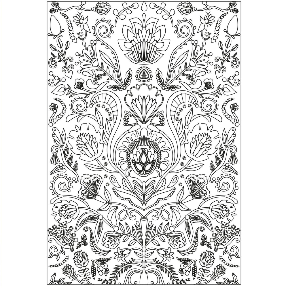 Sizzix • 3d textured impressions embossing folder folk doodle