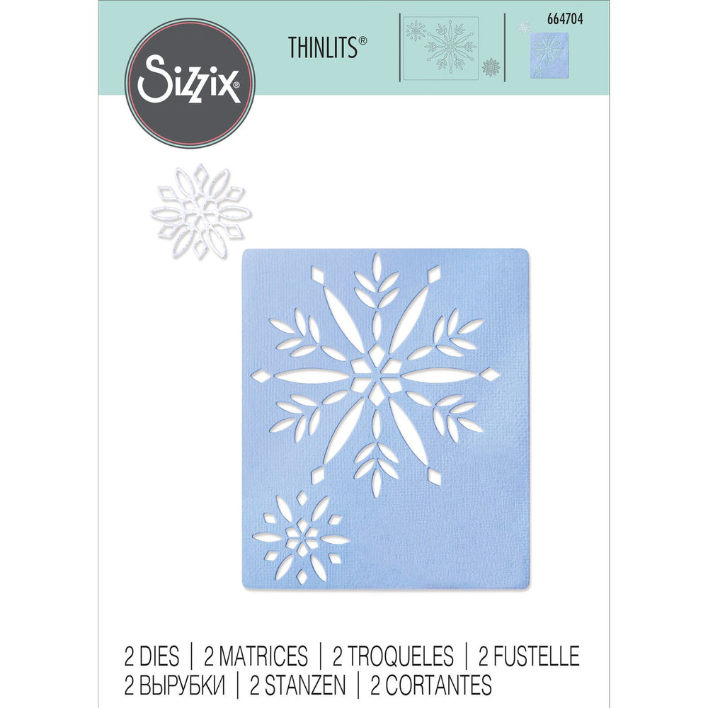Sizzix • thinlits die set cut out snowflakes