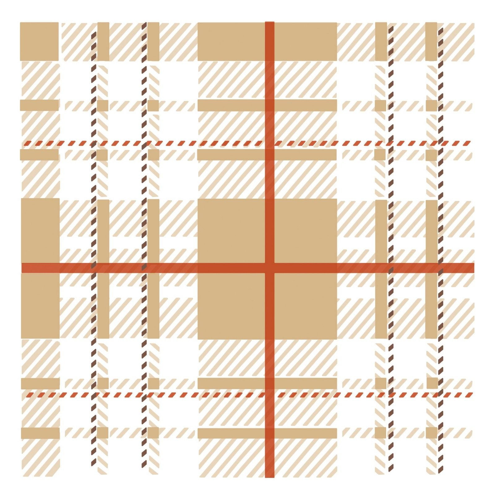 Sizzix • layered stencils tartan 4stuks